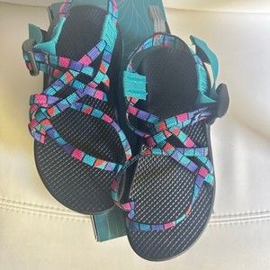 Chaco Youth Kids Strappy Sandals ZX Size 5 Ecotread Teal New with box